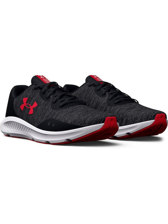 Under Armour Charged Pursuit 3 Twist Ανδρικά Αθλητικά Παπούτσια Running Μαύρα