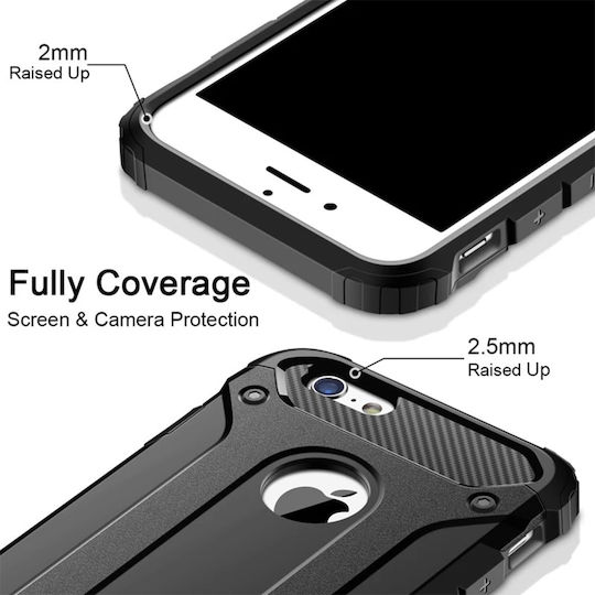 Sonique Heavy Armor Back Cover Σιλικόνης 2mm Μαύρο (Redmi Note 8T)