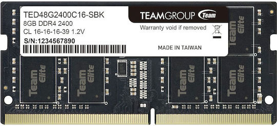 TeamGroup Elite 8GB DDR4 RAM с Скорост 2400 за Лаптоп