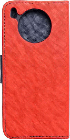 Fancy Портмоне Изкуствена кожа Red / Navy (Huawei Nova 8i / Honor 50 Lite)