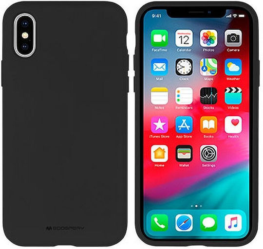 Mercury Back Cover Σιλικόνης Μαύρο (iPhone 14 Plus)