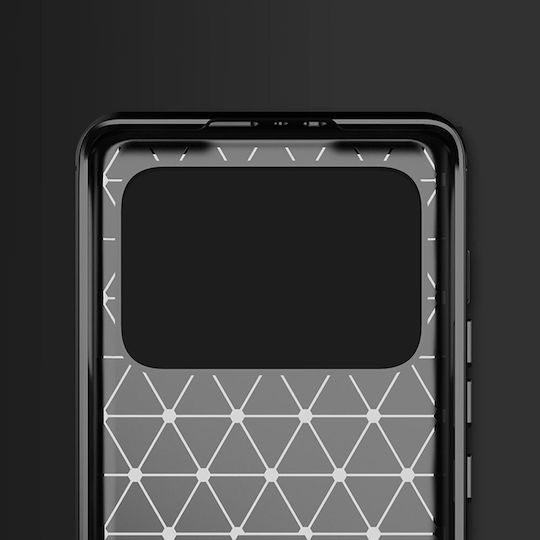 Forcell Carbon Back Cover Σιλικόνης Μαύρο (Xiaomi Mi 11 Ultra)