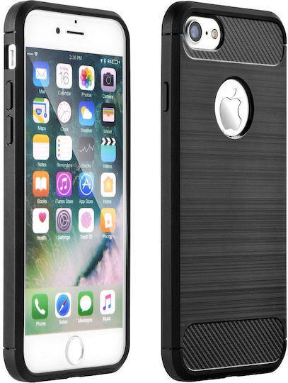 Forcell Carbon Back Cover Σιλικόνης Black (Realme 9 / 9 Pro+)