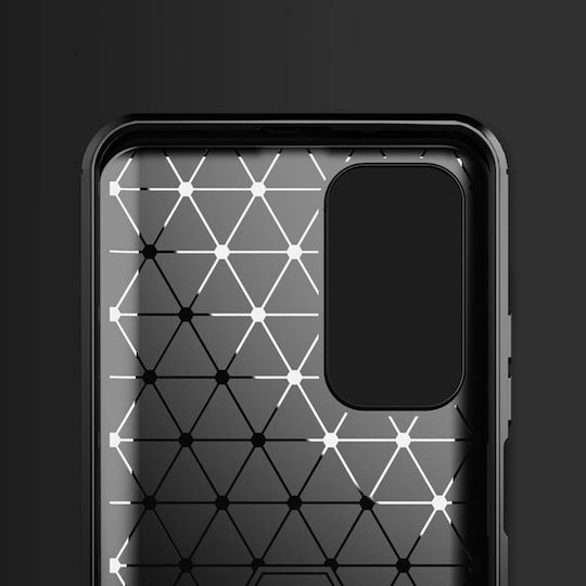 Forcell Carbon Back Cover Σιλικόνης Μαύρο (Xiaomi Mi 10T Lite)