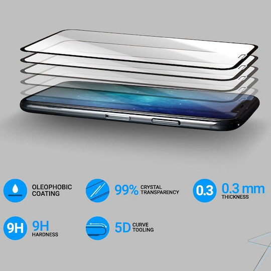 Roar 5D Vollflächig gehärtetes Glas (Galaxy S21+ 5G) RFF5DSAMS21PB