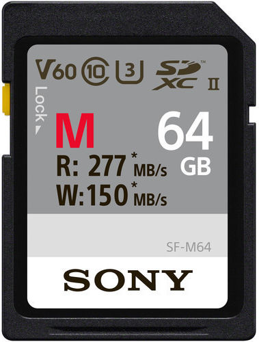Sony Sf-m SDXC 64GB U3 V60 UHS-II 277MB/s