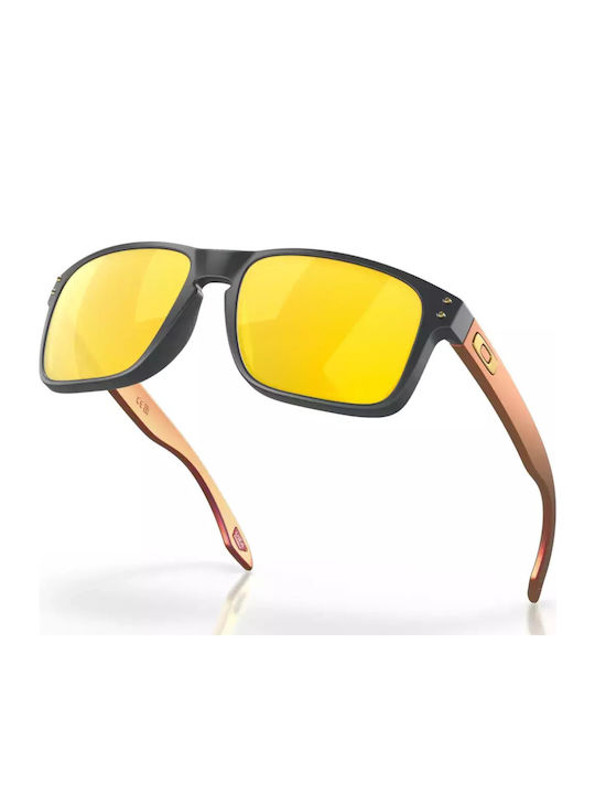 Oakley Holbrook Men's Sunglasses with Gray Plastic Frame and Yellow Polarized Lens OO9102-W4
