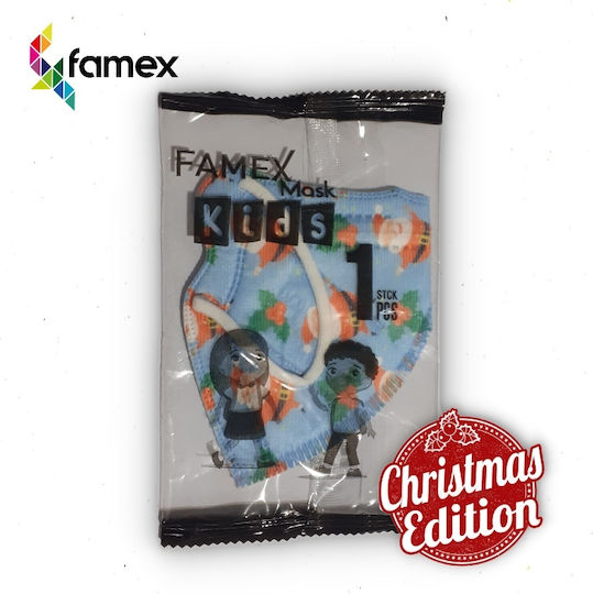 Famex Kids Mask FFP2 NR Protective Mask FFP2 Kids Christmas Edition 10pcs