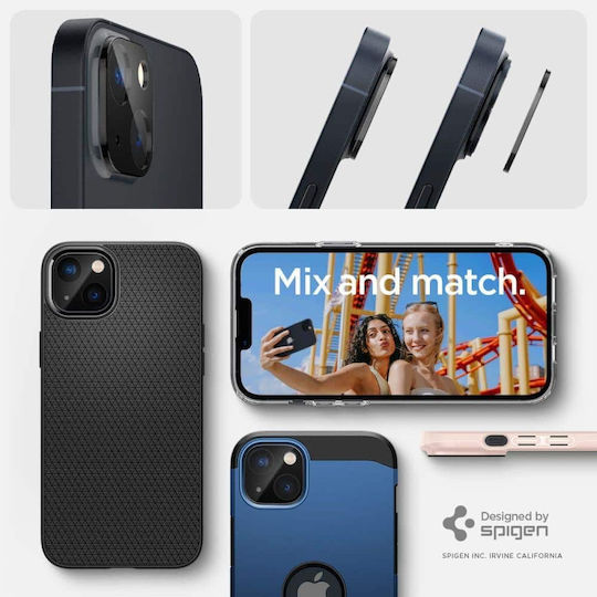 Spigen Optik.tr Προστασία Κάμερας Tempered Glass Μαύρο για το iPhone 14 / 14 Plus
