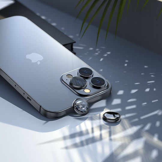 Hofi Camring PRO+ Kameraschutz Gehärtetes Glas Black für das iPhone 14 / 14 Plus