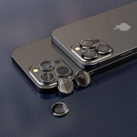 Hofi Camring PRO+ Kameraschutz Gehärtetes Glas Black für das iPhone 14 / 14 Plus