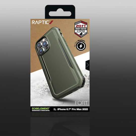 Raptic Fort Back Cover Πλαστικό / Σιλικόνης Πράσινο (iPhone 14 Pro Max)