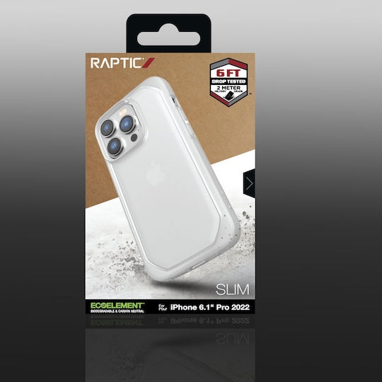 Raptic Slim Back Cover Plastic / Silicon 2mm Transparent (iPhone 14 Pro)
