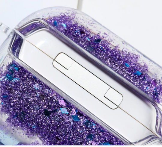 Liquid Glitter Θήκη Πλαστική σε Χρυσό χρώμα για Apple AirPods Pro