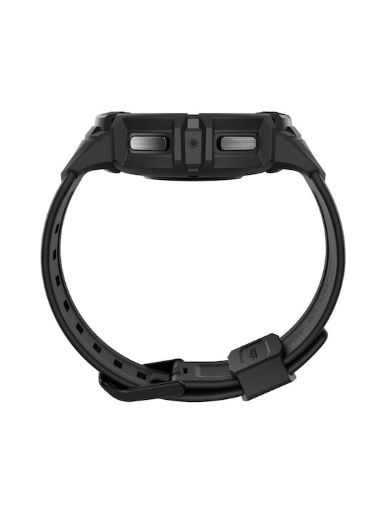 Spigen Rugged Armor Silicone Case in Black color for Galaxy Watch5 Pro