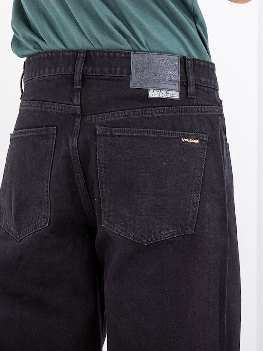 Billow Men's Jeans Pants With Loose Baggy Fit Black