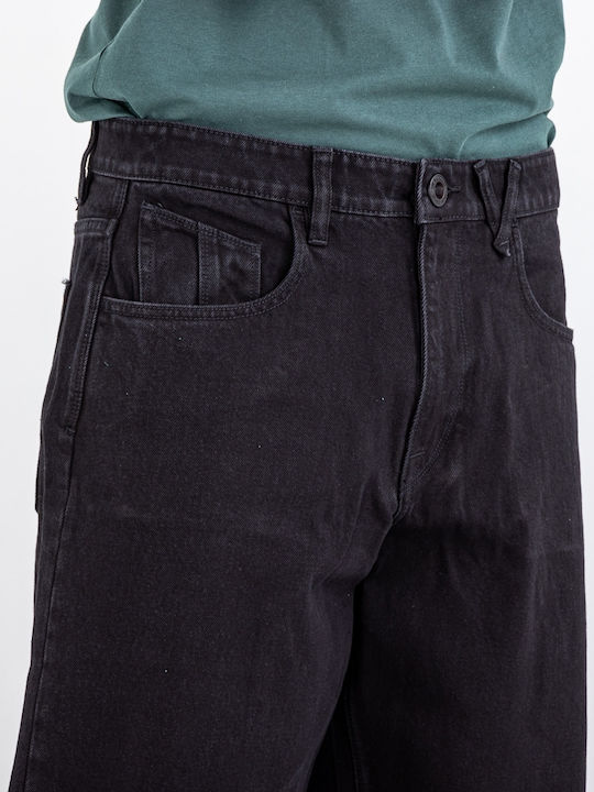 Billow Men's Jeans Pants With Loose Baggy Fit Black