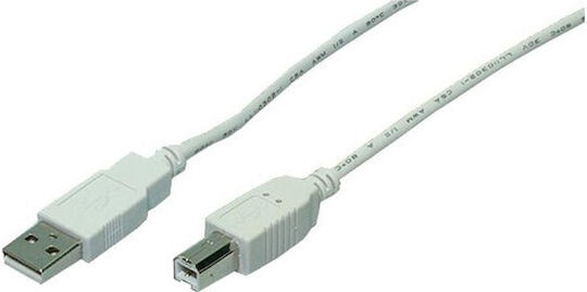 LogiLink USB 2.0 Cable USB-A male - USB-B male Μαύρο 5m (CU0009B)
