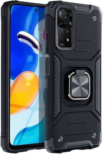 Forcell Nitro Back Cover Πλαστικό Μαύρο (Redmi Note 11 / 11S 4G)