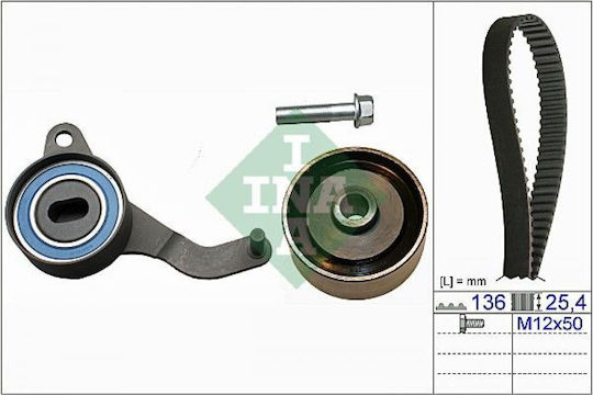 INA Set of Car Engine Belt for Toyota Corolla 530027410