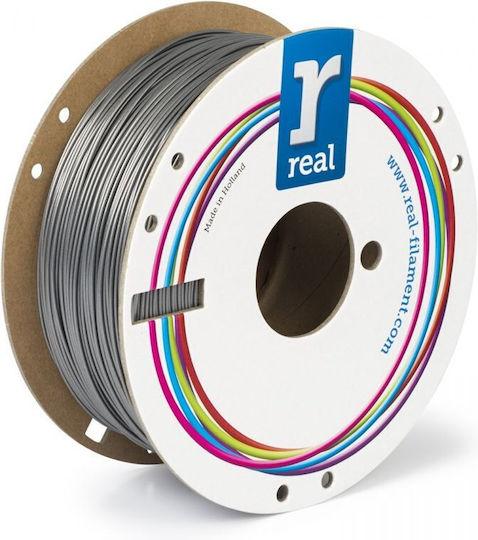 Real Filament PETG 3D Printer Filament 2.85mm Ασημί 1kg 1τμχ (Spool)