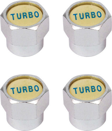 Auto Gs Turbo Ventilkappen für Autoreifen Silber 4Stück