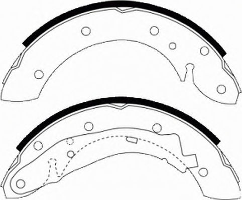 Ferodo Brake Shoe Set Rear for Mazda 5