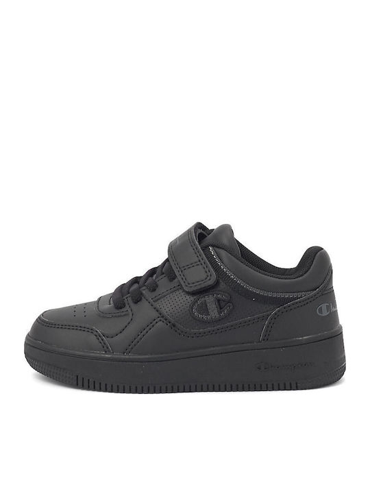 Rebound Ps Παιδικά Sneakers με Σκρατς Μαύρα