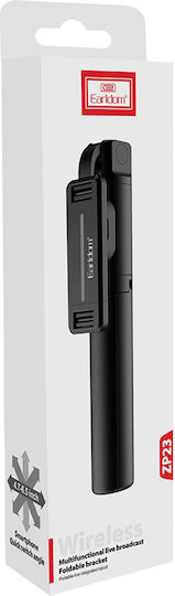 Earldom ET-ZP23 Selfie Stick με Bluetooth Μαύρο