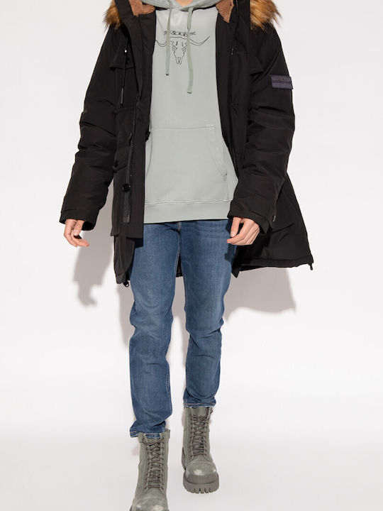 Winter Jacke Parka Schwarz