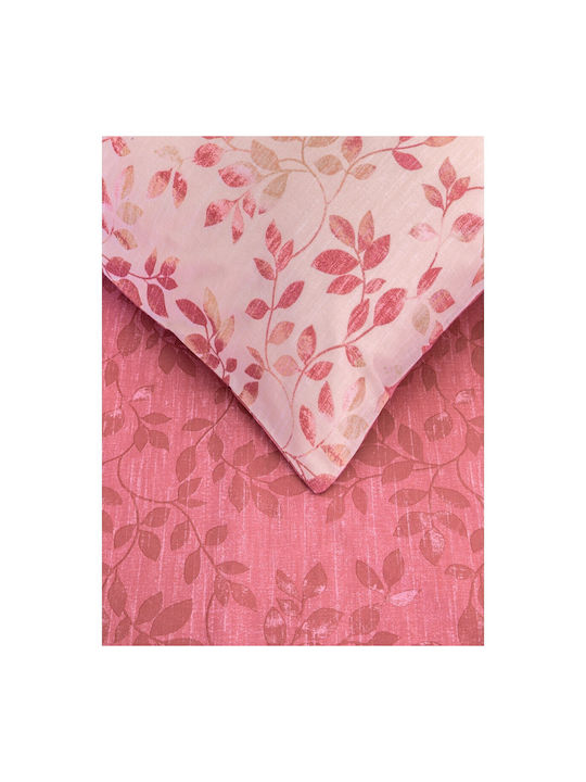 Kocoon Bettwäsche-Set Überdoppel 240x270cm. Fall Pink 4Stück