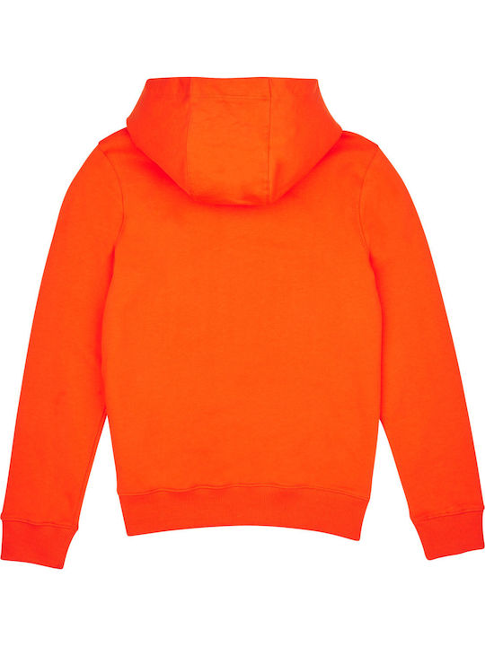 Kids Sweatshirt with Hood and Pockets Orange Essential