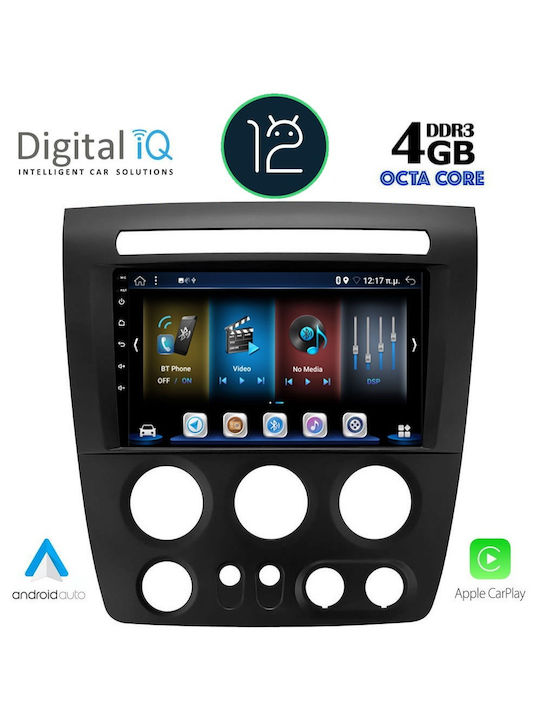 Digital IQ Car Audio System Hummer H3 H3 2005-2009 (Bluetooth/USB/AUX/WiFi/GPS/Apple-Carplay/CD) with Touch Screen 9"