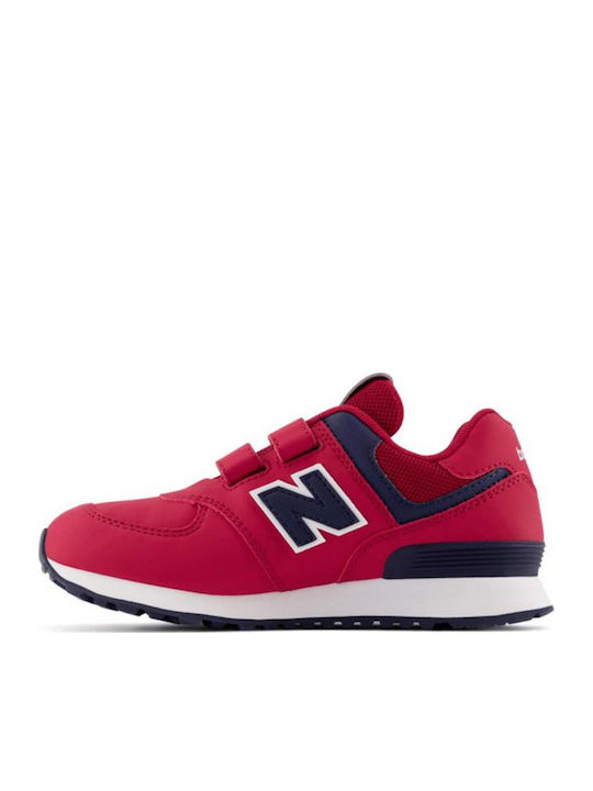 574 Classics Kids Sneakers with Scratch Red