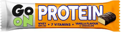 Go On Nutrition Protein Μπάρα Πρωτεΐνης με Γεύση Βανίλια 50gr
