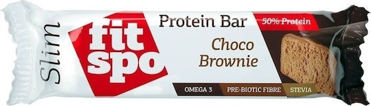 Fit Spo Slim Protein Bar Bar with 50% Protein & Flavor Chocolate Brownie 50gr