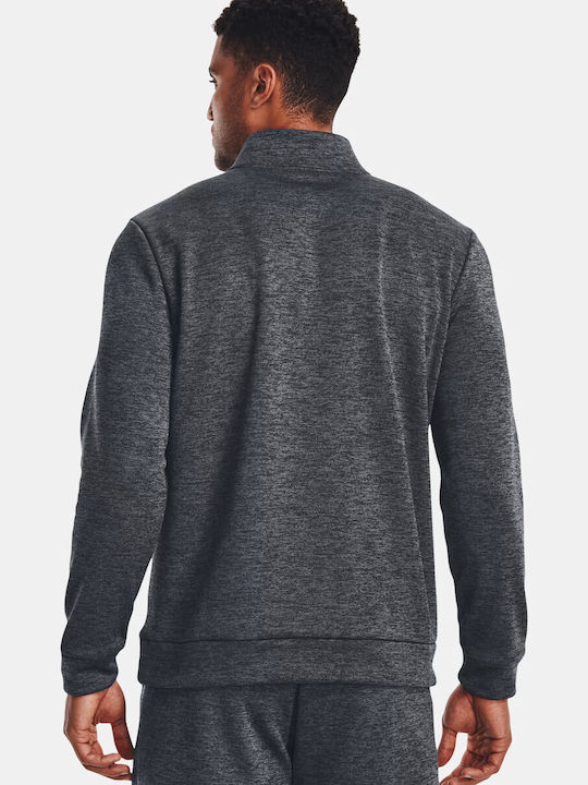 Under Armour Herren Sportliches Langarmshirt Ausschnitt mit Reißverschluss Gray