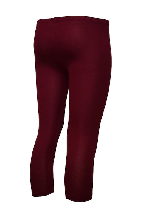 Apple Boxer Women's Capri Training Legging Dark Red