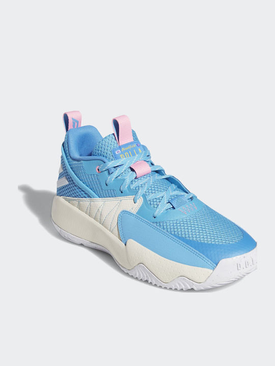 Dame Extply 2.0 inalti Pantofi de baschet Semnal Cian / Cloud White / Shock Cyan