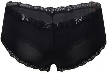 CyprusLoveShop Femei Sexy Șir de caractere Tanga cu tiv de dantelă Black
