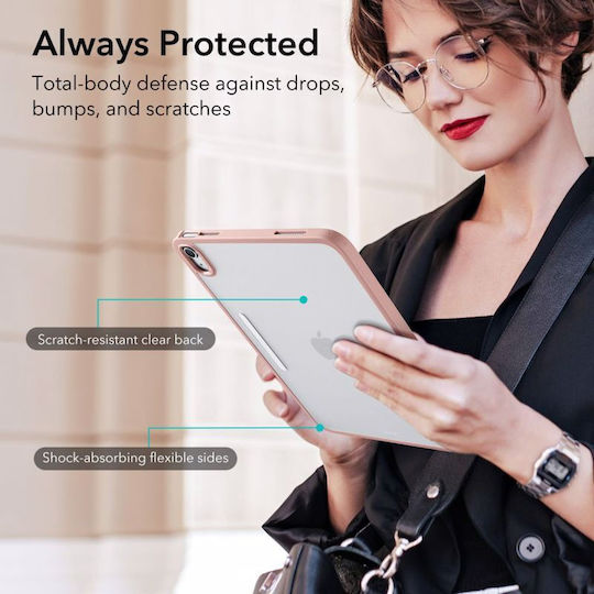 ESR Ascend Hybrid Flip Cover Ροζ Χρυσή (iPad 2022 10.9'')