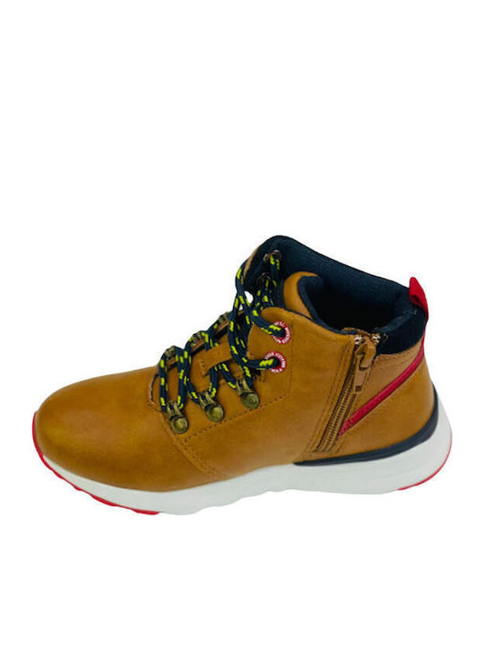Ventura Mid Jr Kids Boots with Zipper Tabac Brown