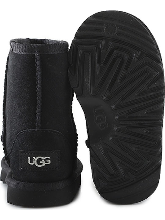 Classic II Suede Kids Boots Black