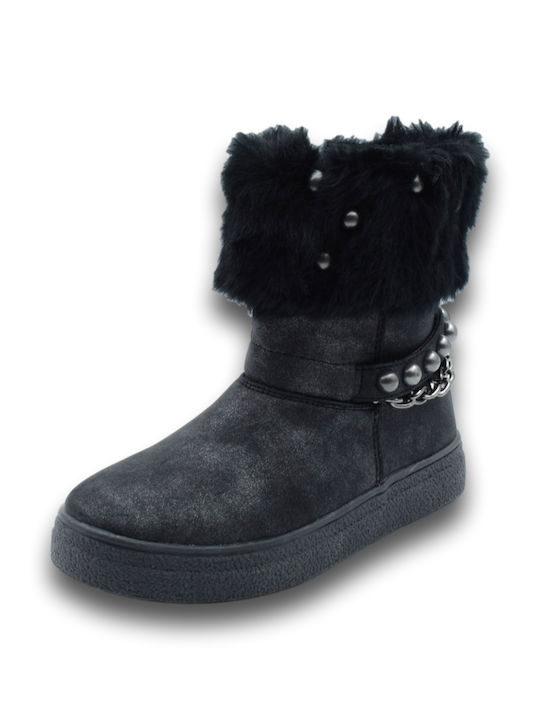 Kids Boots with Zipper Gray