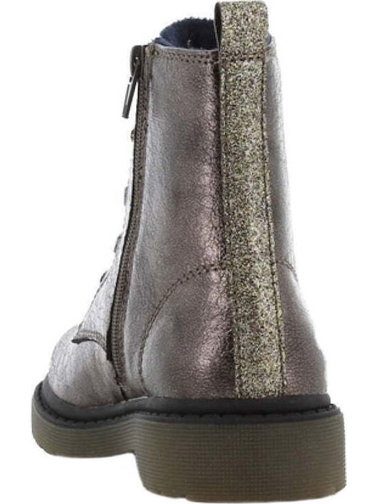 Martens SX Kids Boots with Laces Silver
