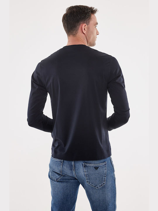 Emporio Armani Men's Long Sleeve Blouse Navy Blue