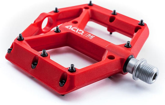 CUBE Acid Flat C1-IB Flat Bicycle Pedals Red