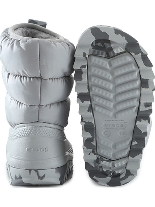 Classic Neo Puff Kids Snow Boots Gray