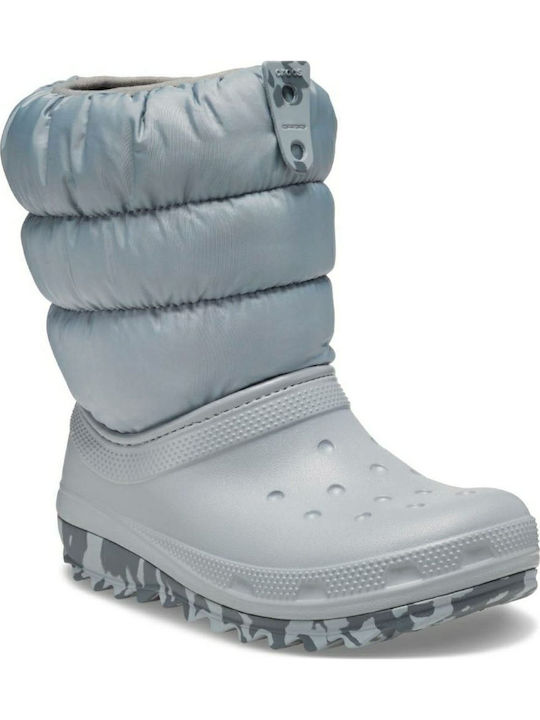 Classic Neo Puff Kids Snow Boots Gray