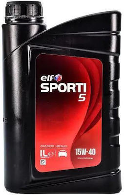 Elf Sporti 5 Synthetic Car Lubricant 15W-40 1lt